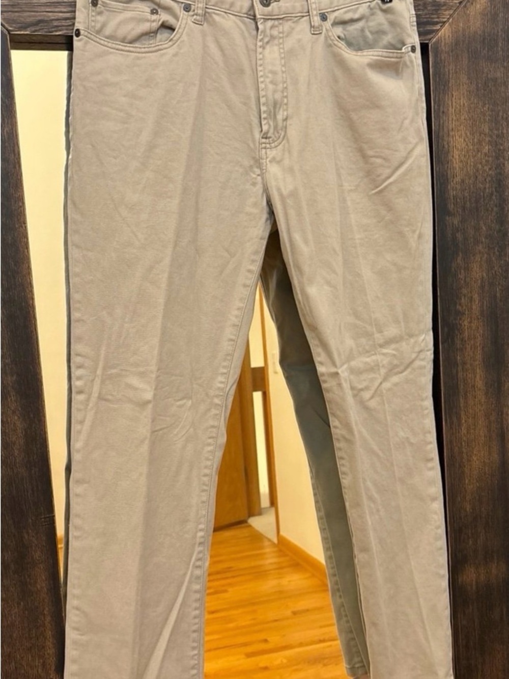 Nautica Beige Straight Khaki Pants